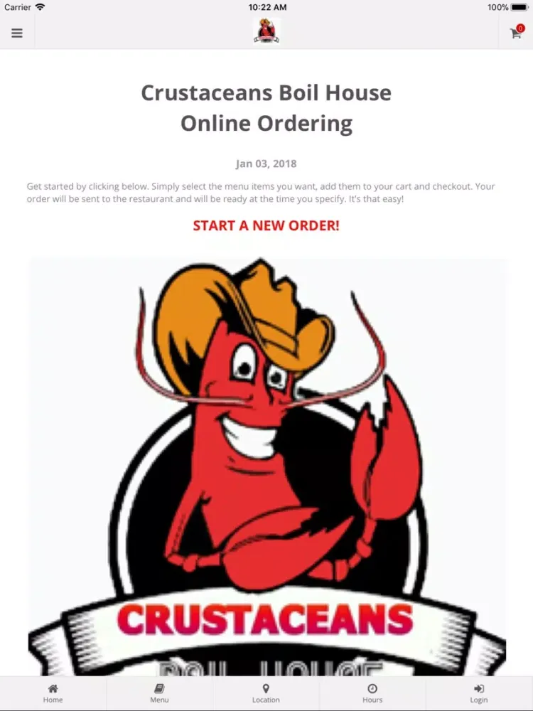 Crustaceans Boil House iPad  스크린샷