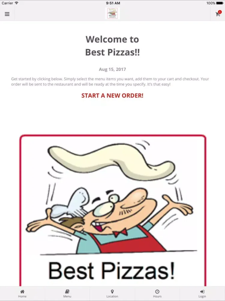Capturas de tela do Best Pizzas! Online Ordering iPad 