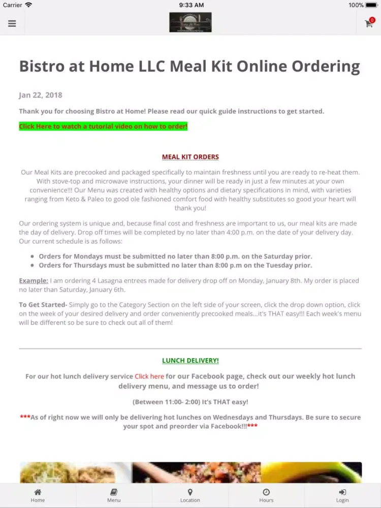 تصاویر Bistro at Home LLC iPad 