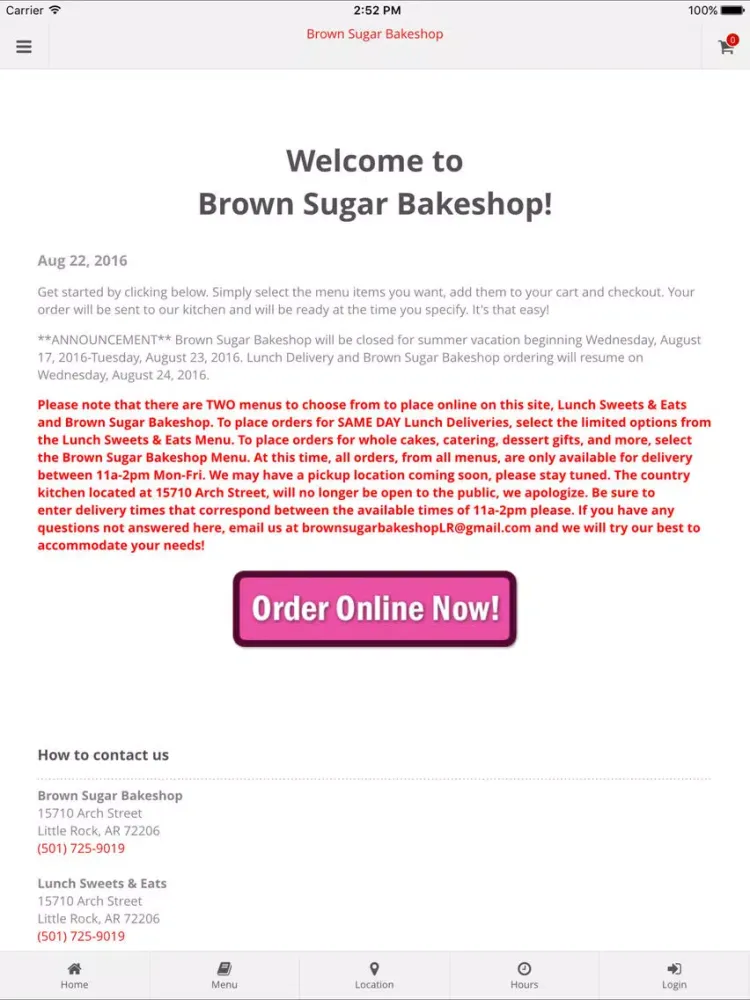 Brown Sugar Bakeshop iPad 應用截圖