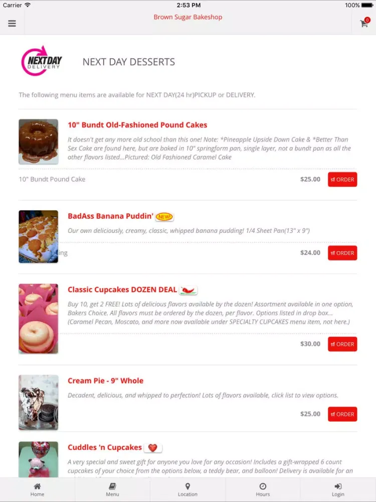 Brown Sugar Bakeshop iPad 應用截圖