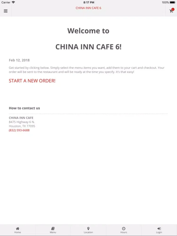 China Inn Cafe 6 App Orders iPad  Ekran Görüntüleri