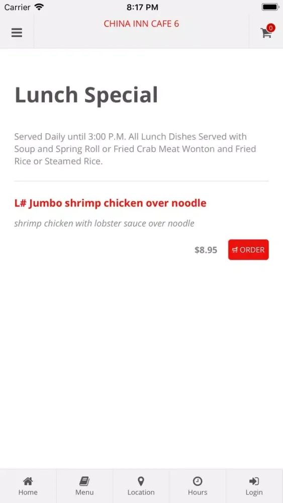 China Inn Cafe 6 App Orders Ekran Görüntüleri