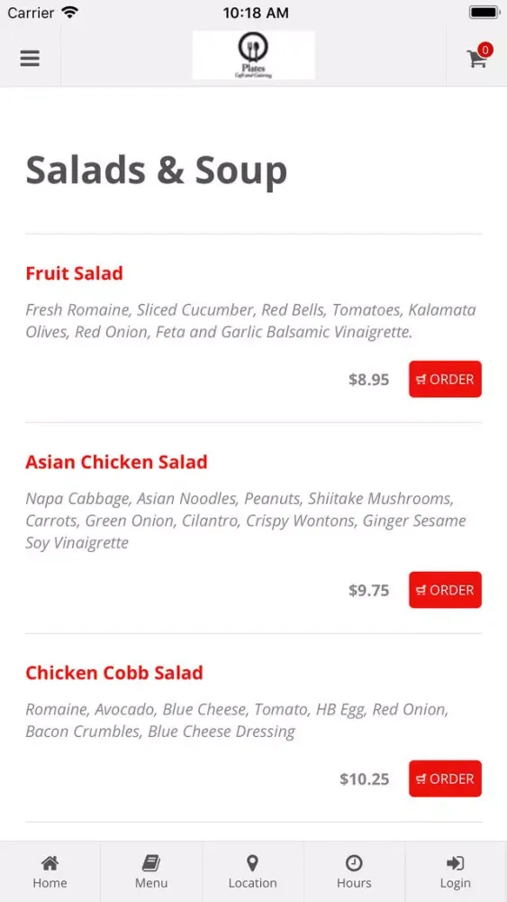 Plates Cafe and Catering應用截圖