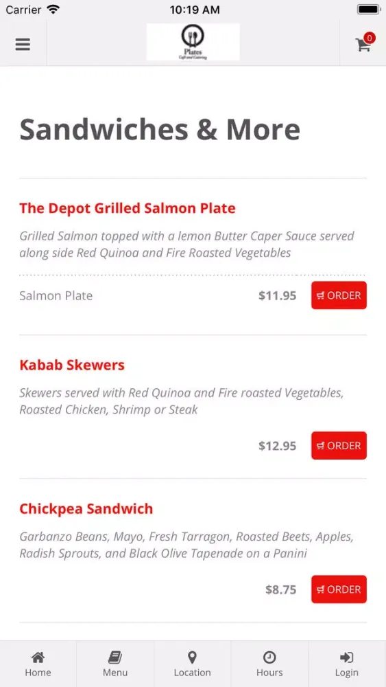 Plates Cafe and Catering應用截圖