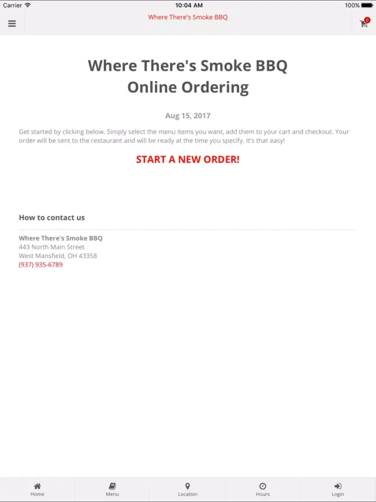 Where There's Smoke BBQ Online Ordering iPad  سکرین شاٹس