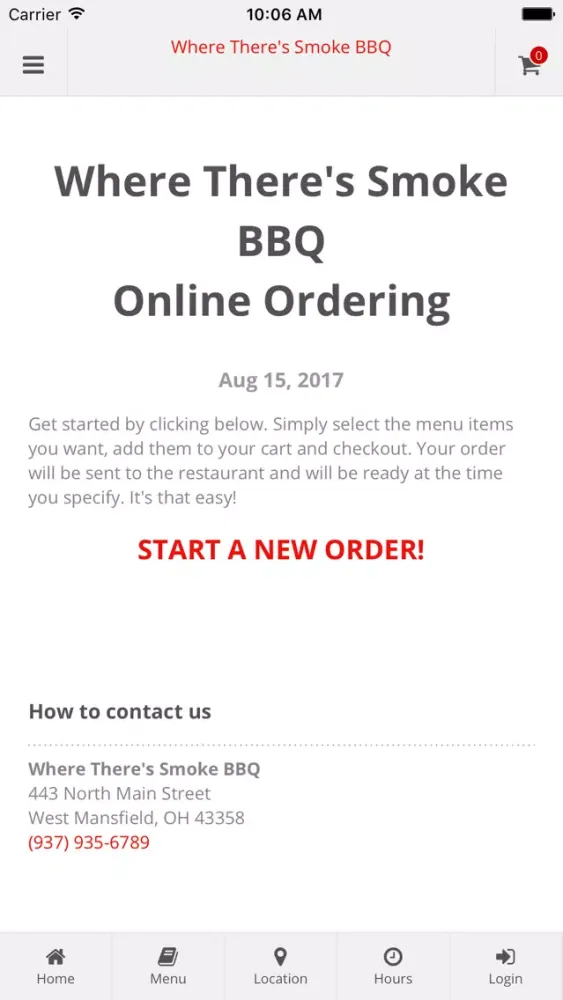 Where There's Smoke BBQ Online Ordering سکرین شاٹس