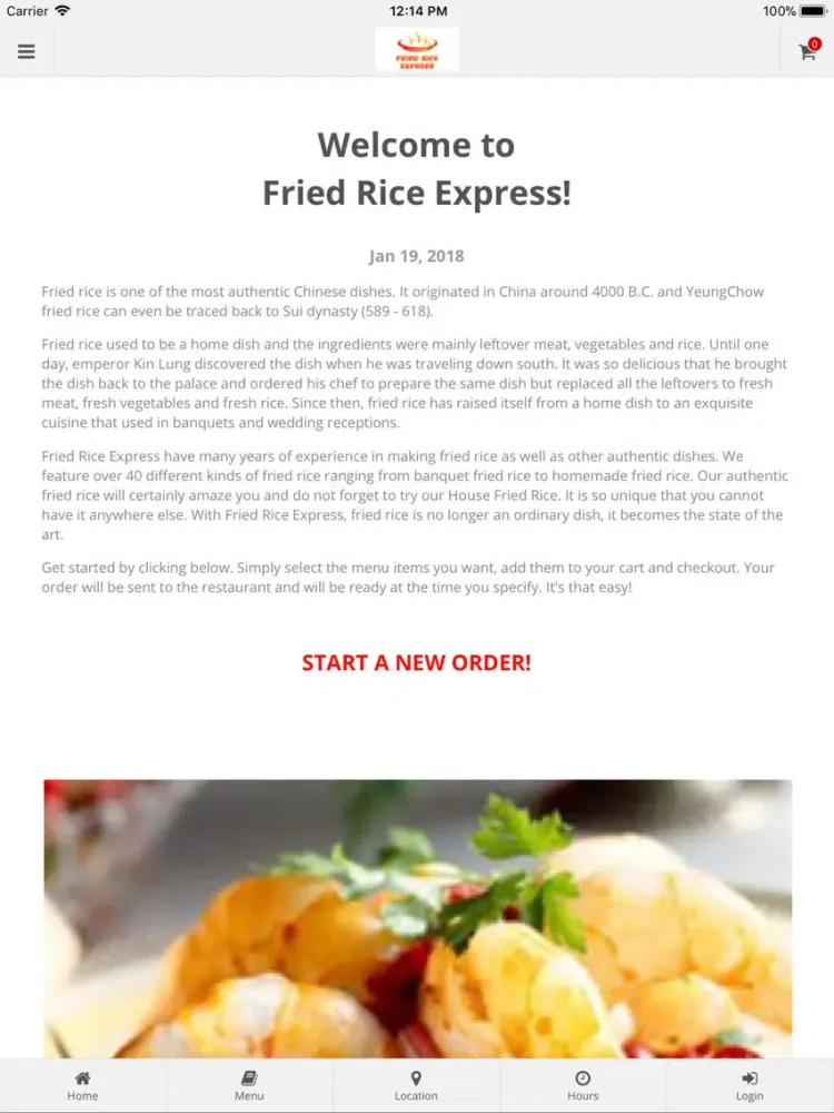 Скриншоты Fried Rice Express Chicago iPad 