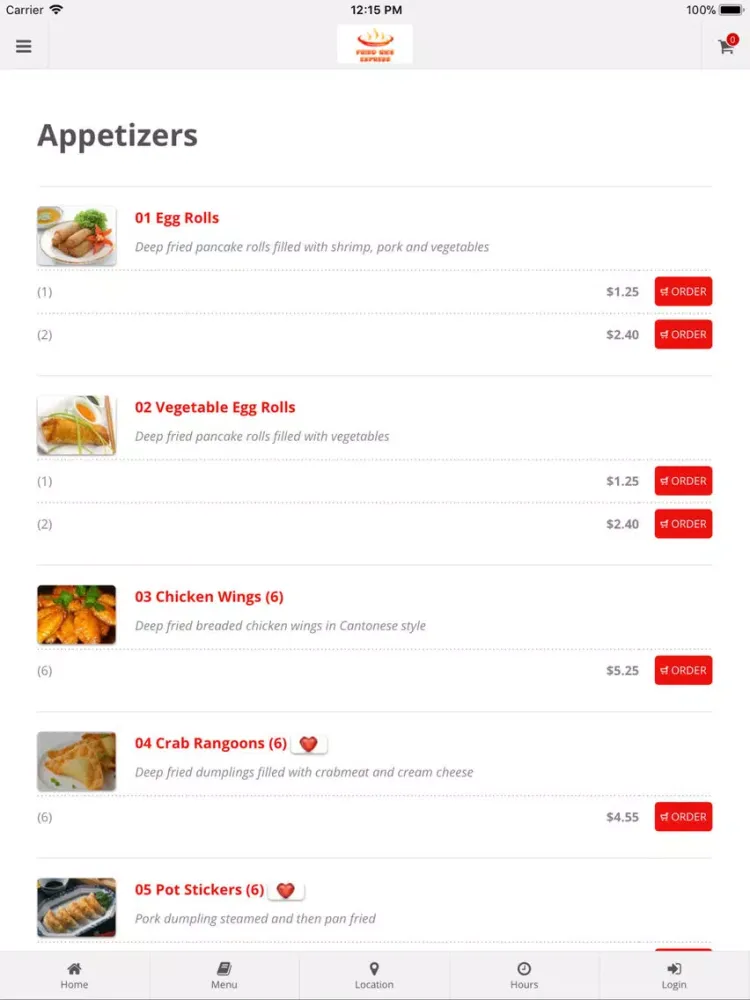 Скриншоты Fried Rice Express Chicago iPad 