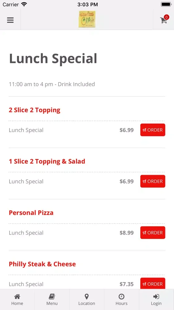 Capturas de pantalla de Italian Pie pizza and wings