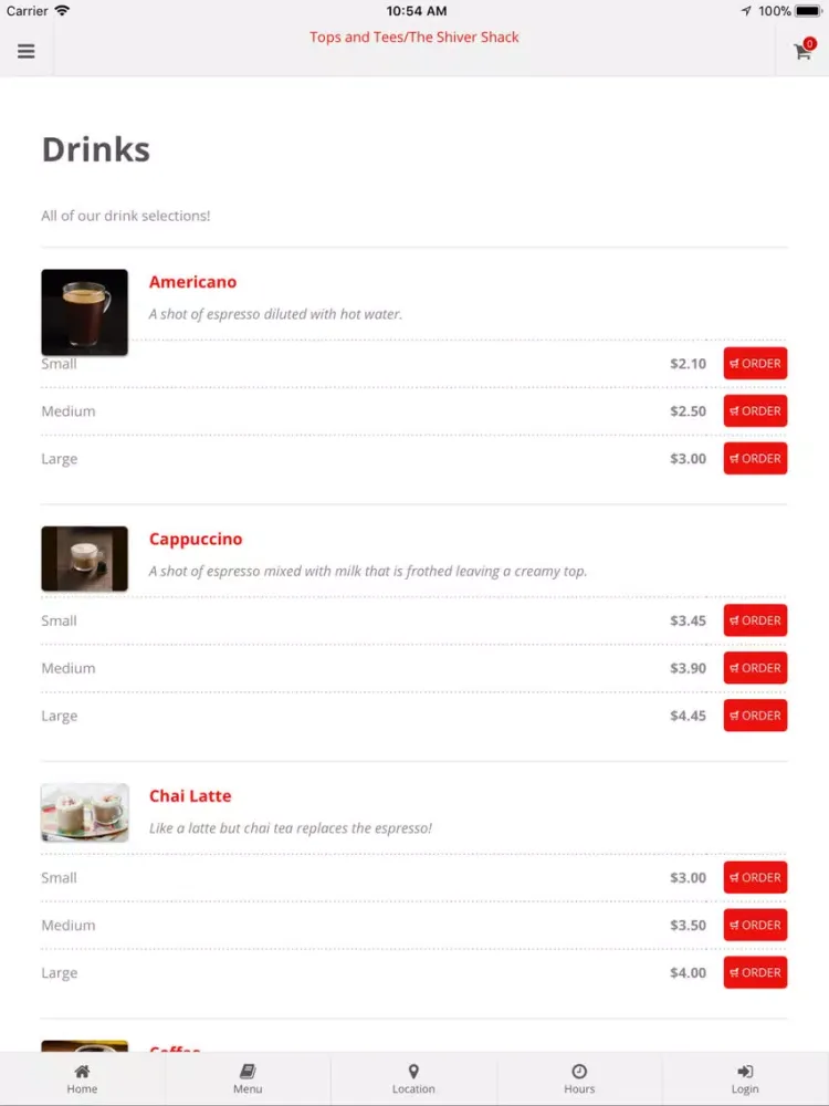 Tops and Tees&The Shiver Shack iPad  سکرین شاٹس