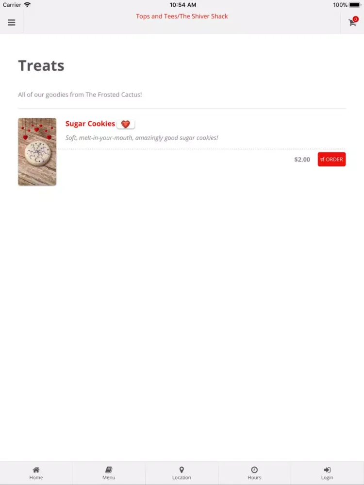 Tops and Tees&The Shiver Shack iPad  سکرین شاٹس