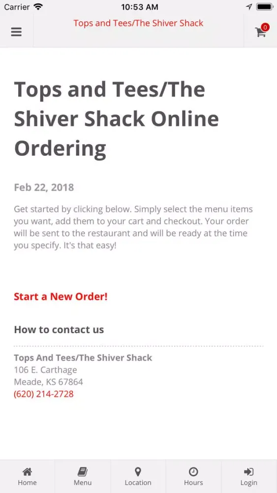 Tops and Tees&The Shiver Shack سکرین شاٹس