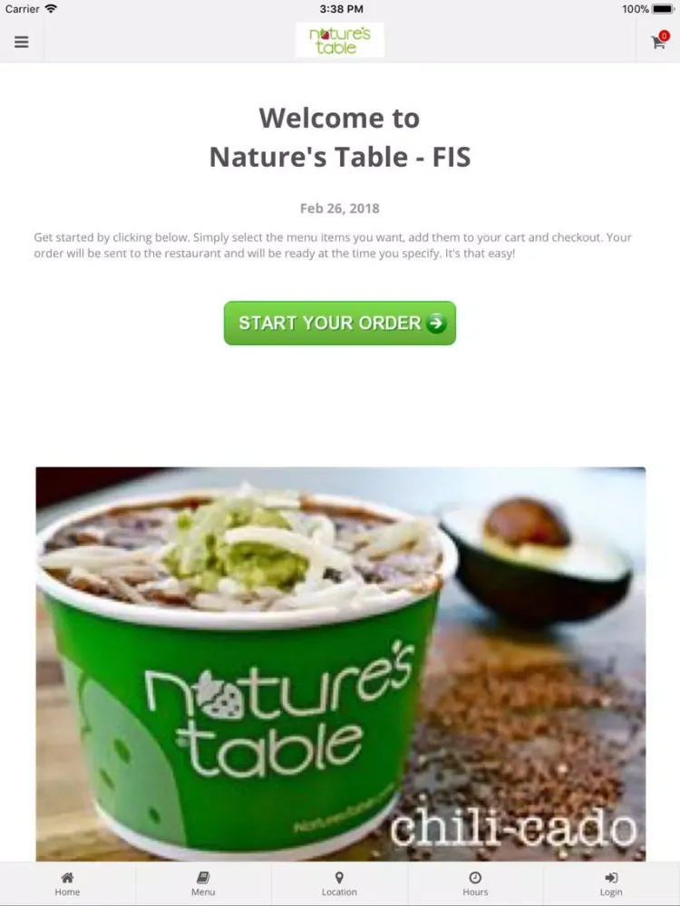 ภาพหน้าจอของ Nature's Table FIS Maitland iPad 