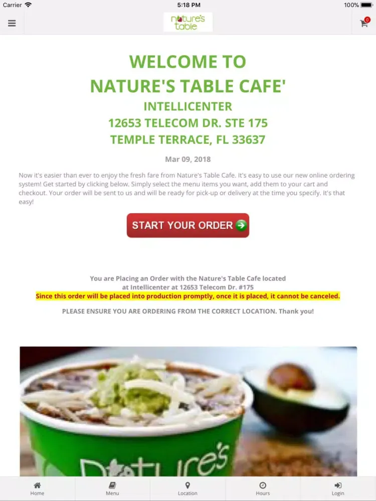 Nature's Table Intellicenter iPad  स्क्रीनशॉट