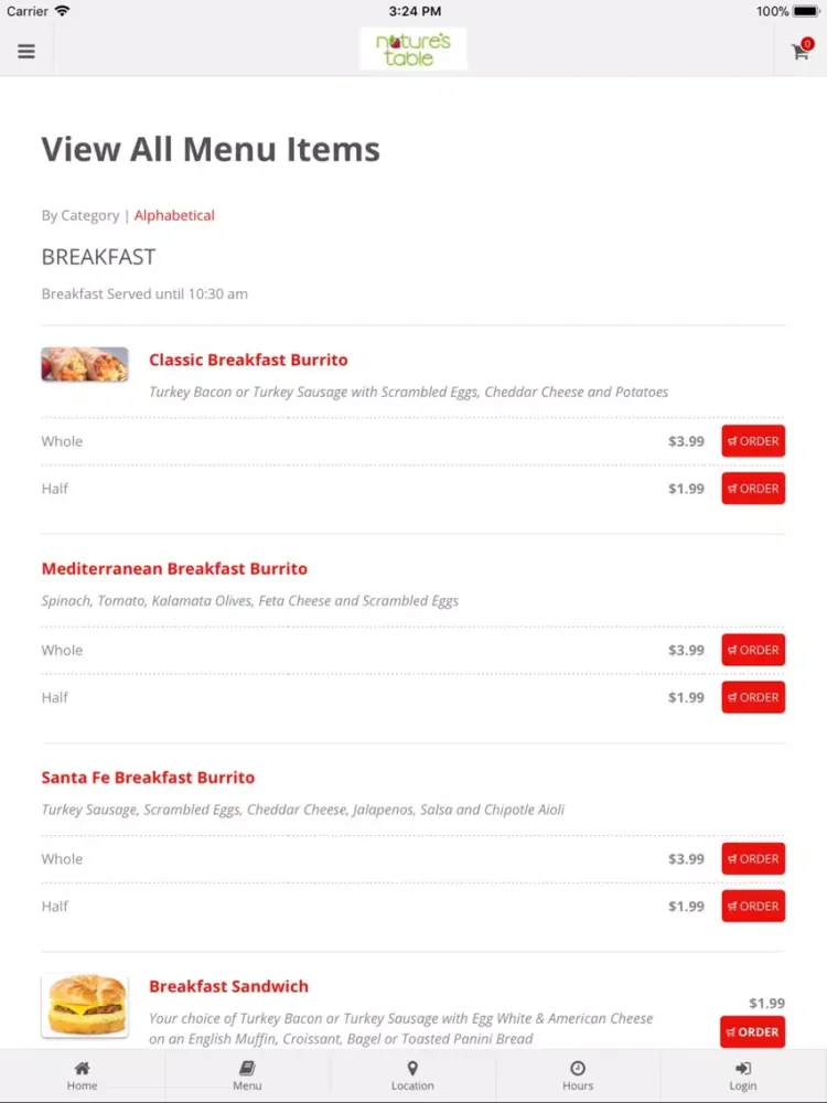 Screenshot di Natures Table OneOrlandoCentre iPad 