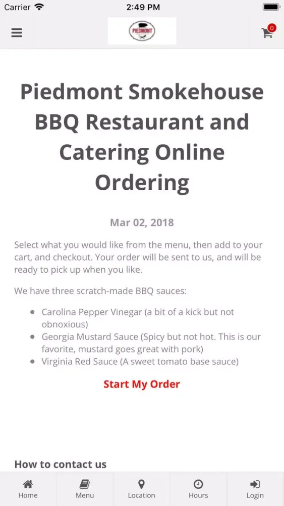 Скриншоты Piedmont Smokehouse BBQ