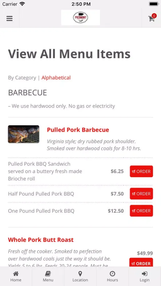 Скриншоты Piedmont Smokehouse BBQ