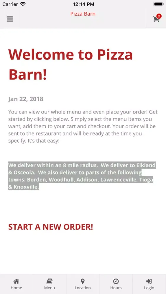 Pizza Barn Elkland应用截图