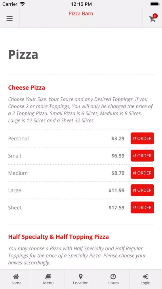 Pizza Barn Elkland应用截图