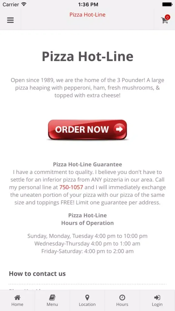 Pizza Hot-Line Online Ordering স্ক্রিনশট
