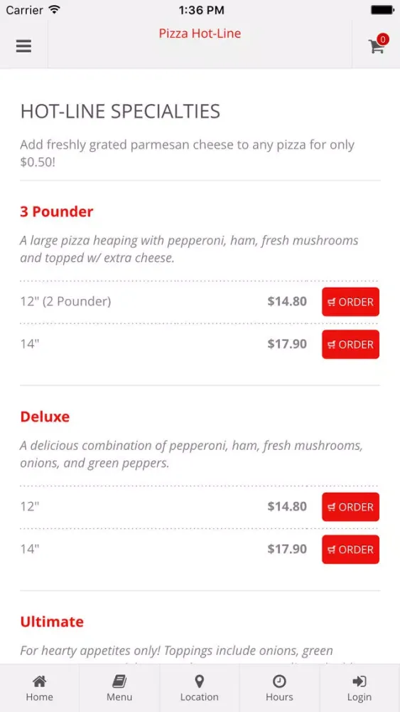 Pizza Hot-Line Online Ordering স্ক্রিনশট