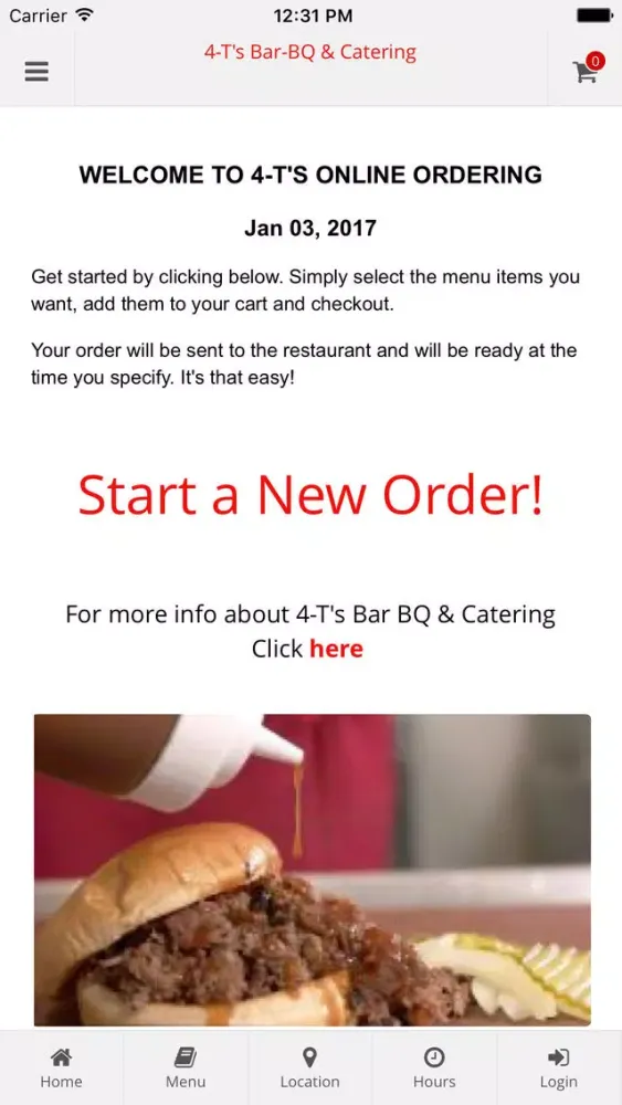 Capturas de tela do 4-T's Bar-BQ & Catering