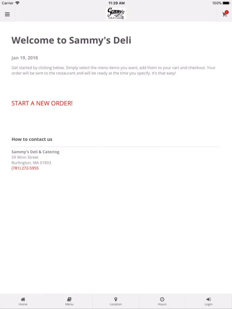 Captures d'écran de Sammy's Deli & Catering iPad 
