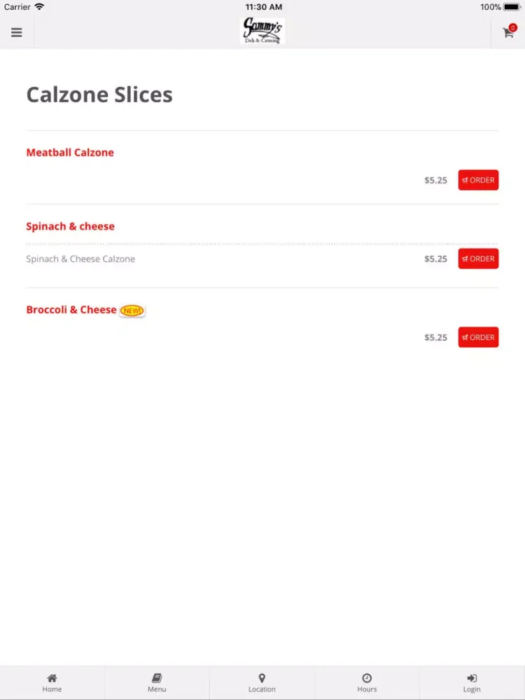Captures d'écran de Sammy's Deli & Catering iPad 