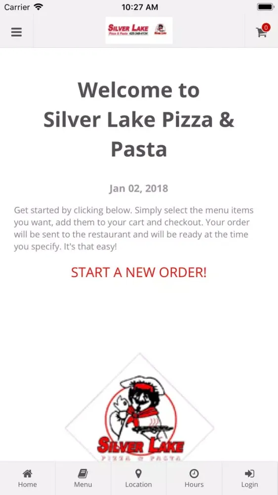 Ảnh chụp màn hình của Silver Lake Pizza and Pasta