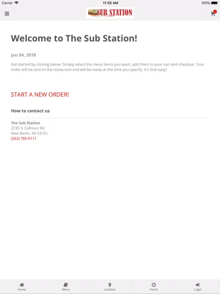 Capturas de tela do The Sub Station New Berlin iPad 