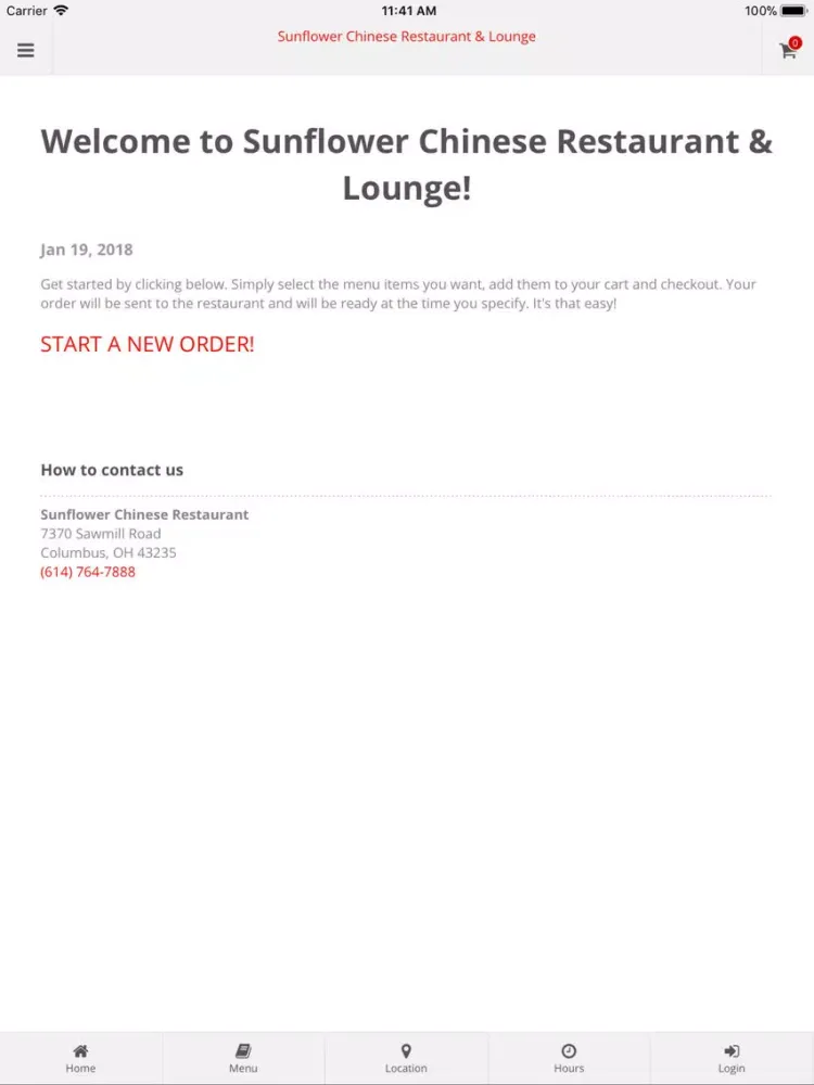 Captures d'écran de Sunflower Chinese Restaurant iPad 