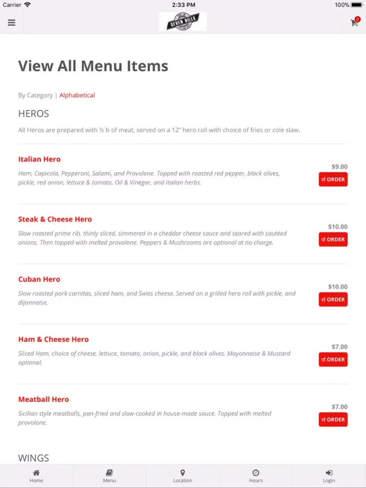 Captures d'écran de Tap-In Bar and Grill Orders iPad 