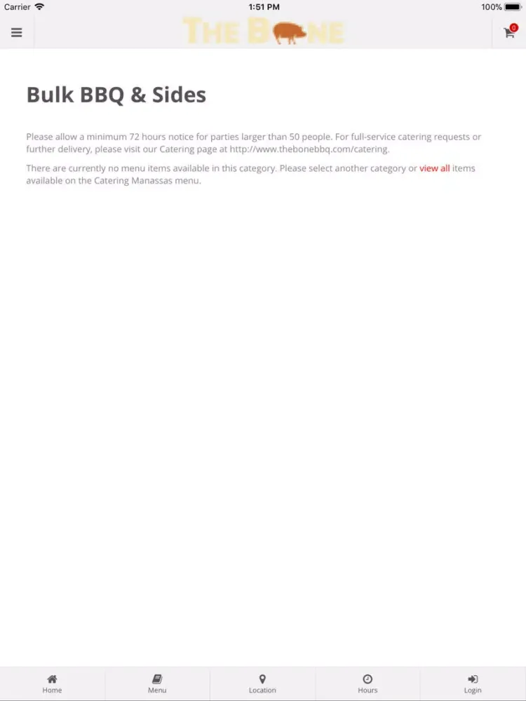 Screenshot di The Bone BBQ Manassas iPad 