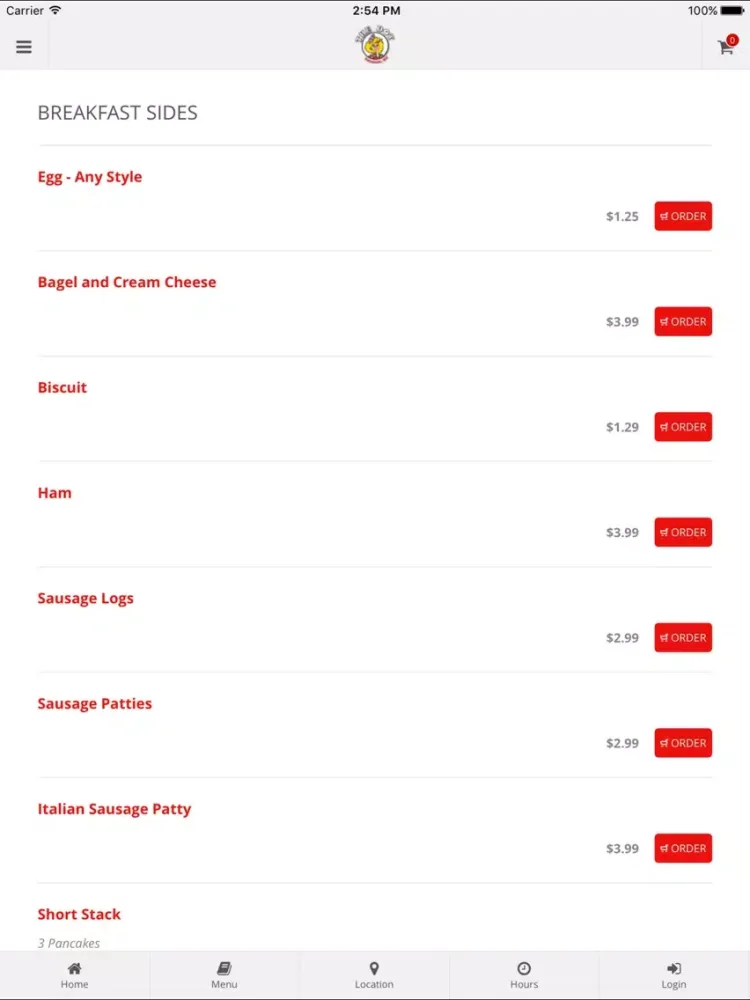 ภาพหน้าจอของ The Poky Dot Online Ordering iPad 