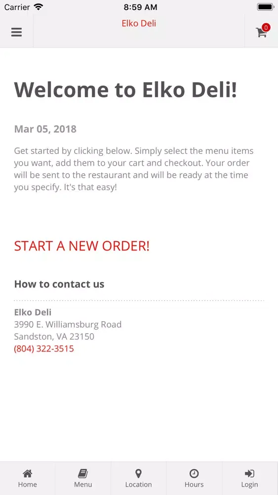 Elko Deli Online Ordering سکرین شاٹس