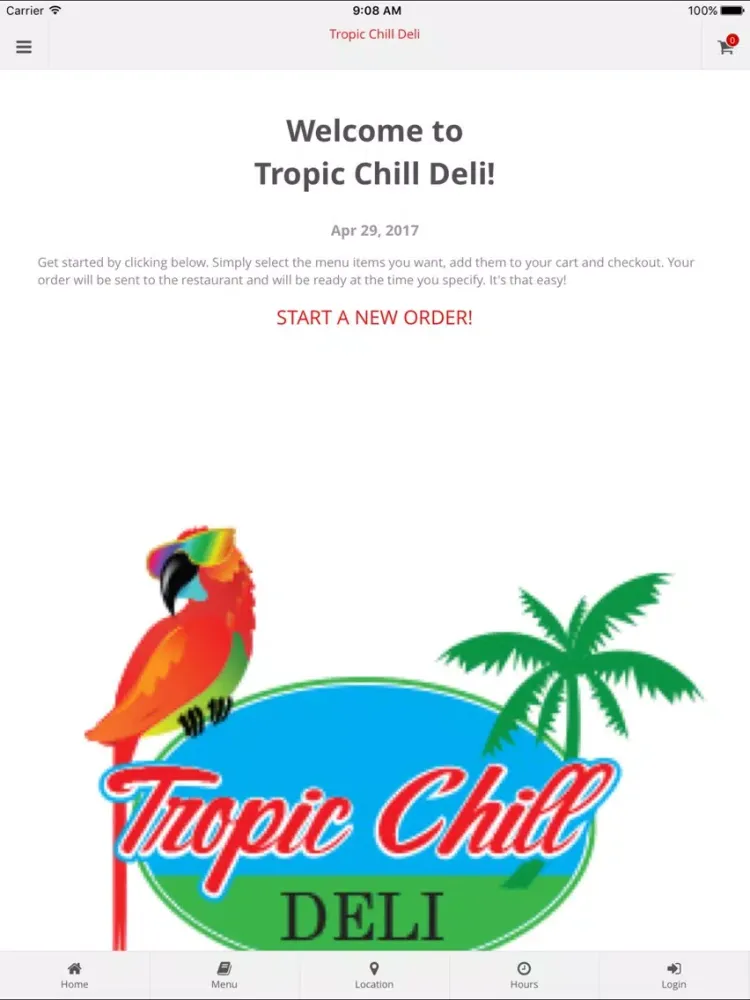 Скриншоты Tropic Chill Deli App Orders iPad 