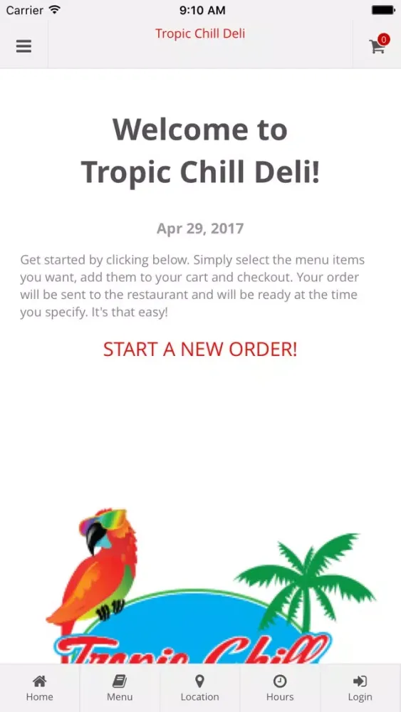 Скриншоты Tropic Chill Deli App Orders