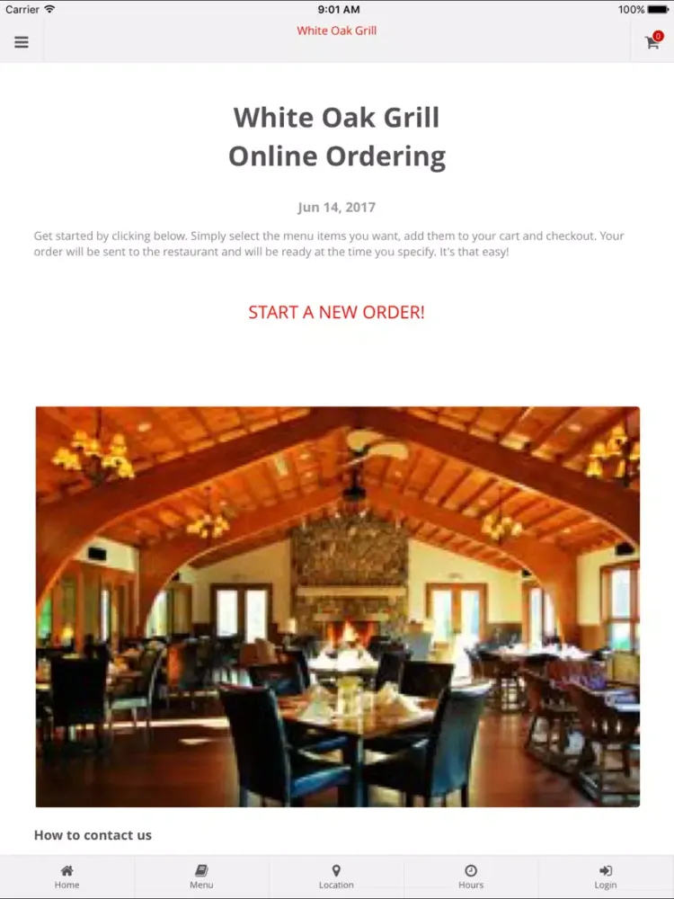 White Oak Grill App Orders iPad  स्क्रीनशॉट