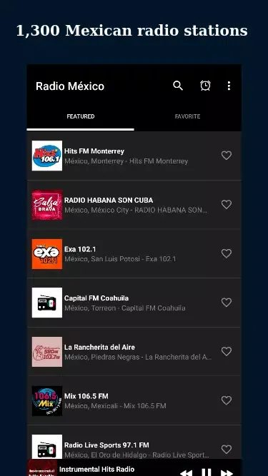 Capturas de pantalla de Live Radio MX - FM, AM, DAB+