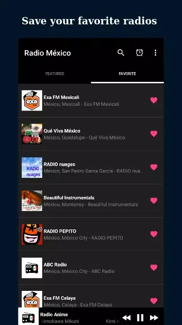 Capturas de pantalla de Live Radio MX - FM, AM, DAB+