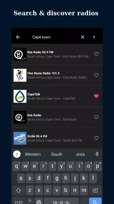 Radio South Africa: FM Radio Screenshots