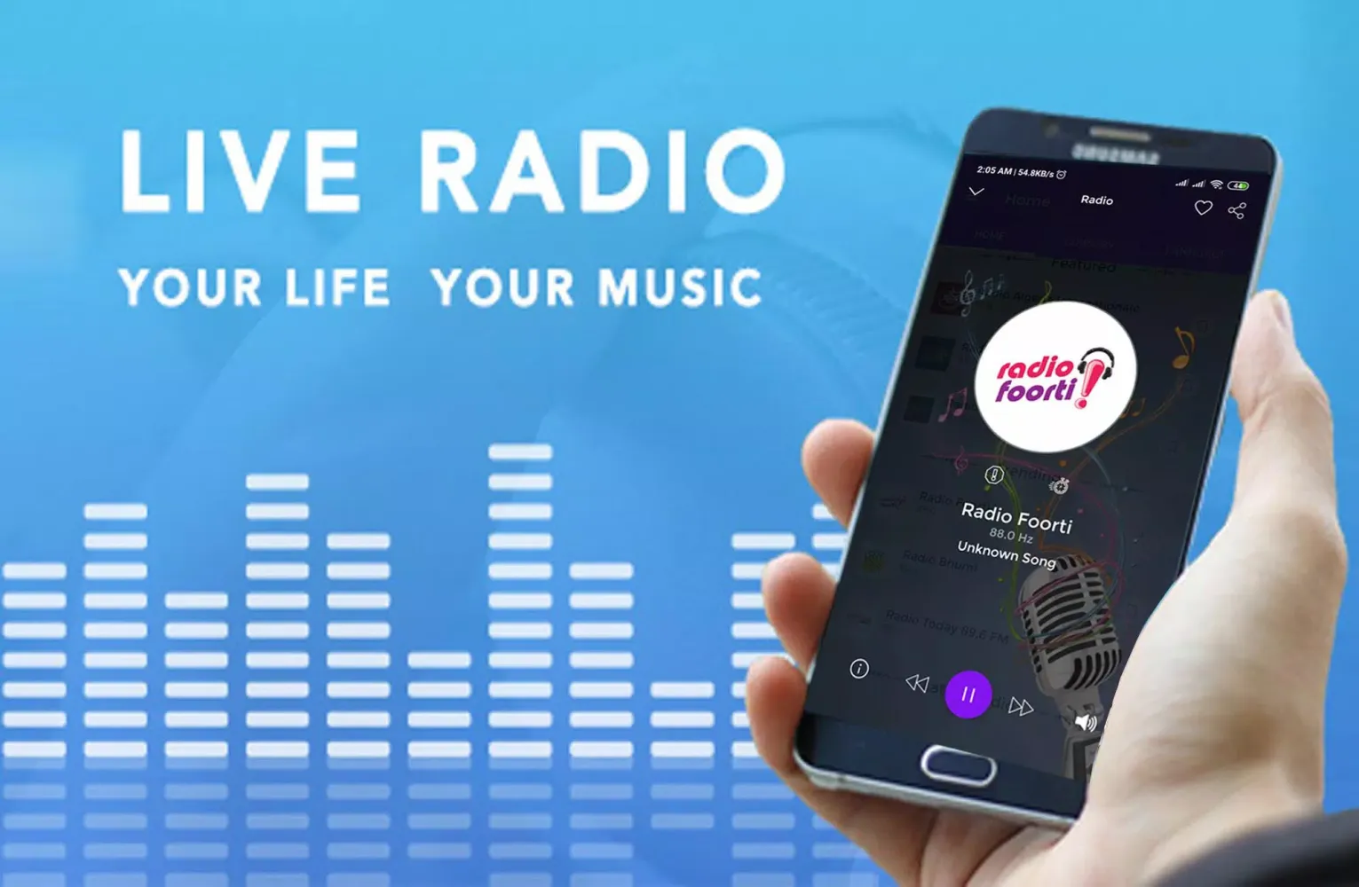 Ảnh chụp màn hình của CUB Radios FM AM