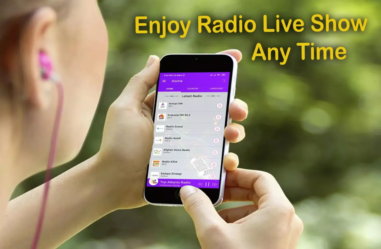 Ảnh chụp màn hình của CUB Radios FM AM