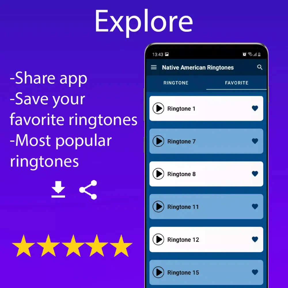 Tangkapan skrin Native American Ringtones