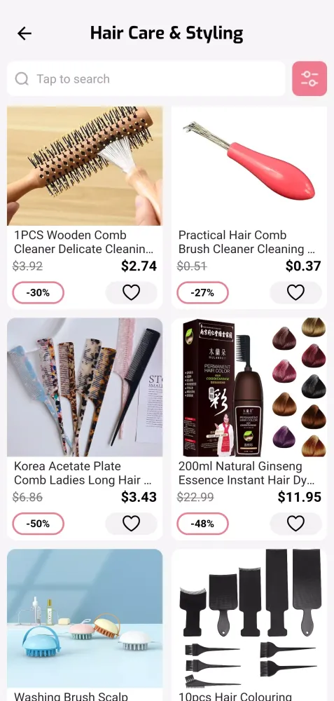 Capturas de pantalla de Wigs Human hair extensions app