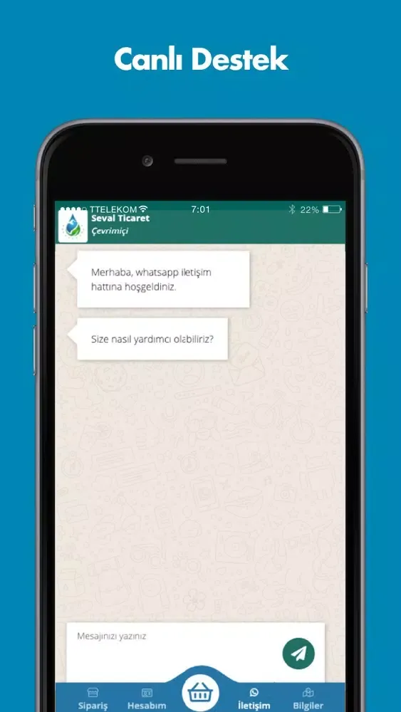 Ảnh chụp màn hình của Denizli Su & Tüp Siparişi