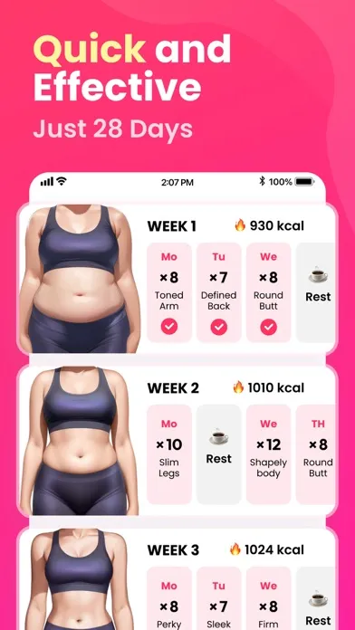 Screenshot di EasyFit: Home Workout, Pilates