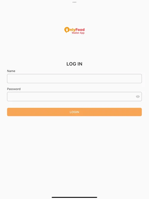 OnlyFood - Waiter App iPad 应用截图
