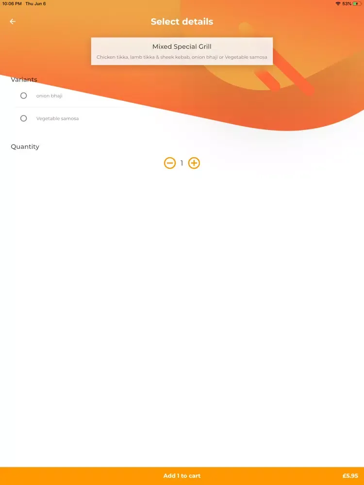 Скриншоты Mumbai Tadka Takeaway iPad 